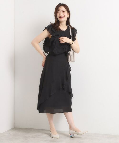 ITS'DEMO / イッツデモ スカート | 【手洗い可／セットアップ可】シアーフリルスカート | 詳細5