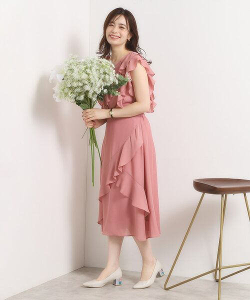 ITS'DEMO / イッツデモ スカート | 【手洗い可／セットアップ可】シアーフリルスカート | 詳細9