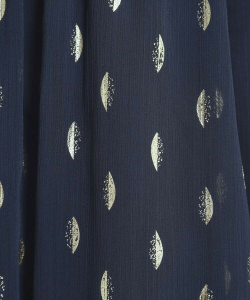 ITS'DEMO / イッツデモ スカート | 【手洗い可／ウエストゴム】箔プリントフレアスカート | 詳細12