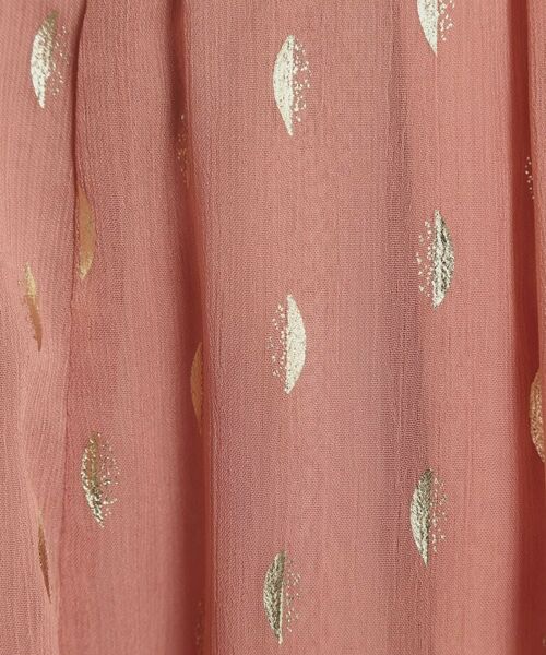 ITS'DEMO / イッツデモ スカート | 【手洗い可／ウエストゴム】箔プリントフレアスカート | 詳細8