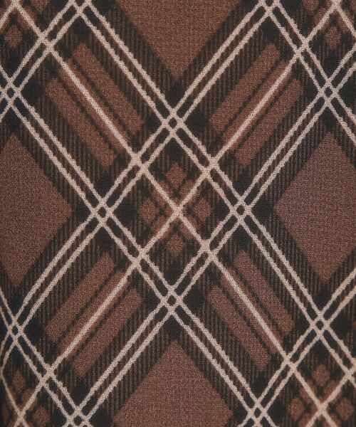 ITS'DEMO / イッツデモ ロング・マキシ丈スカート | 【手洗い可／ウエストゴム】シアーチェックフレアスカート | 詳細4