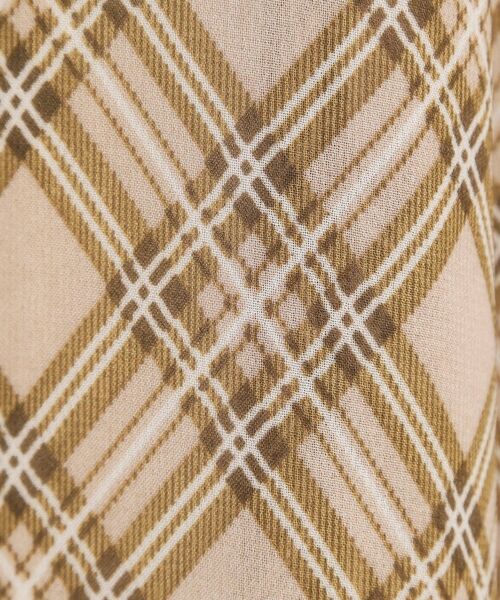 ITS'DEMO / イッツデモ ロング・マキシ丈スカート | 【手洗い可／ウエストゴム】シアーチェックフレアスカート | 詳細8