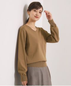 ITS'DEMO / イッツデモ ニット・セーター | 【縮みに強い／洗濯機OK】Vネックニットプルオーバー