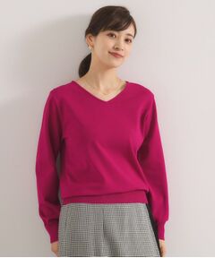 ITS'DEMO / イッツデモ ニット・セーター | 【縮みに強い／洗濯機OK】Vネックニットプルオーバー