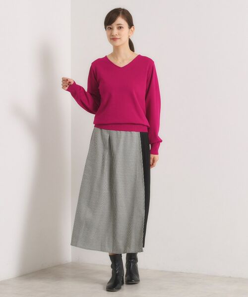 ITS'DEMO / イッツデモ ニット・セーター | 【縮みに強い／洗濯機OK】Vネックニットプルオーバー | 詳細17