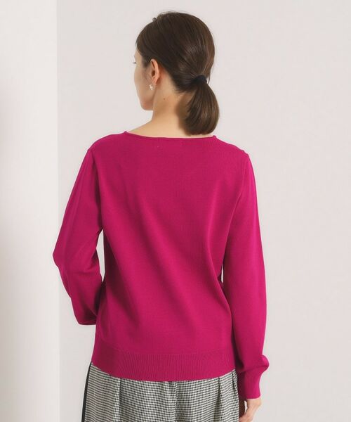 ITS'DEMO / イッツデモ ニット・セーター | 【縮みに強い／洗濯機OK】Vネックニットプルオーバー | 詳細25