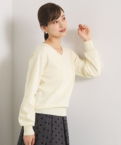 ITS'DEMO / イッツデモ ニット・セーター | 【縮みに強い／洗濯機OK】Vネックニットプルオーバー | 詳細3