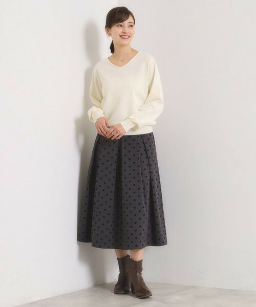 ITS'DEMO / イッツデモ ニット・セーター | 【縮みに強い／洗濯機OK】Vネックニットプルオーバー | 詳細5