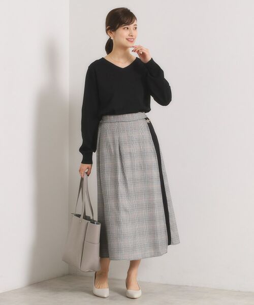 ITS'DEMO / イッツデモ ニット・セーター | 【縮みに強い／洗濯機OK】Vネックニットプルオーバー | 詳細9