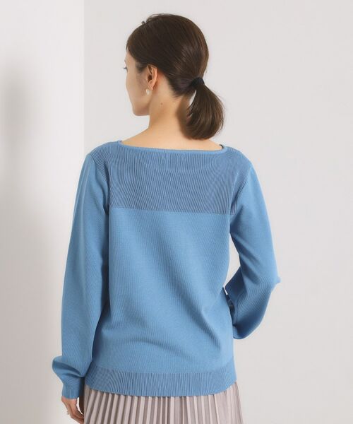 ITS'DEMO / イッツデモ ニット・セーター | 【縮みに強い／洗濯機OK】編地切替ニットプルオーバー | 詳細25