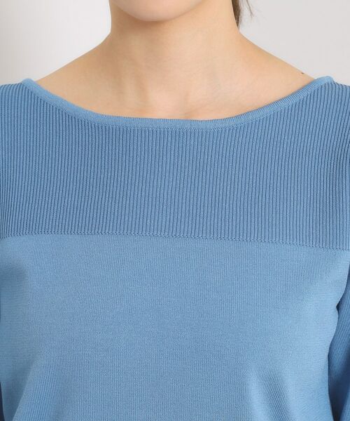 ITS'DEMO / イッツデモ ニット・セーター | 【縮みに強い／洗濯機OK】編地切替ニットプルオーバー | 詳細26