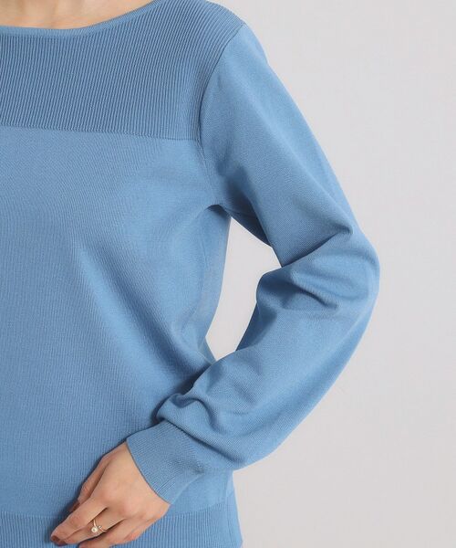 ITS'DEMO / イッツデモ ニット・セーター | 【縮みに強い／洗濯機OK】編地切替ニットプルオーバー | 詳細27