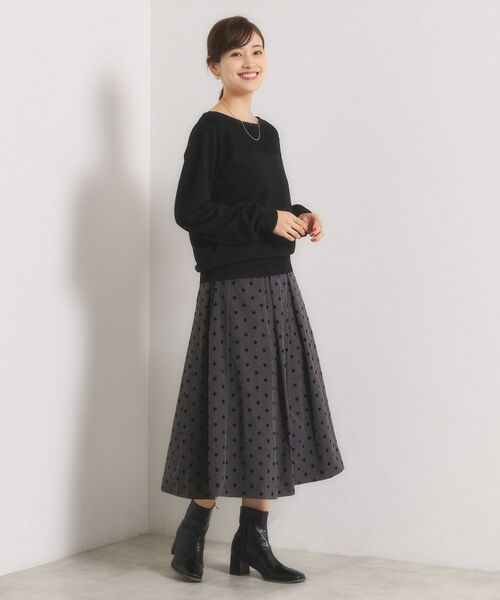 ITS'DEMO / イッツデモ ニット・セーター | 【縮みに強い／洗濯機OK】編地切替ニットプルオーバー | 詳細8