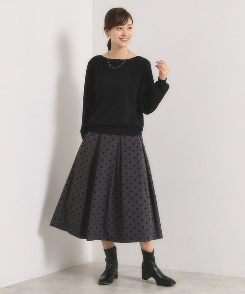 ITS'DEMO / イッツデモ ニット・セーター | 【縮みに強い／洗濯機OK】編地切替ニットプルオーバー | 詳細9