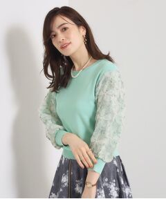 ITS'DEMO / イッツデモ ニット・セーター | 【手洗い可】立体レース袖ニット