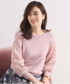 ITS'DEMO / イッツデモ ニット・セーター | 【手洗い可】立体レース袖ニット