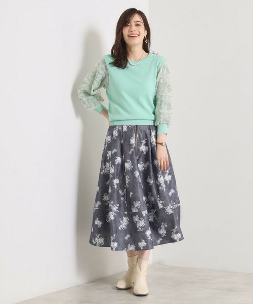 ITS'DEMO / イッツデモ ニット・セーター | 【手洗い可】立体レース袖ニット | 詳細10