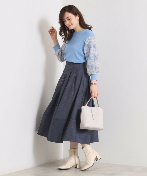 ITS'DEMO / イッツデモ ニット・セーター | 【手洗い可】立体レース袖ニット | 詳細18