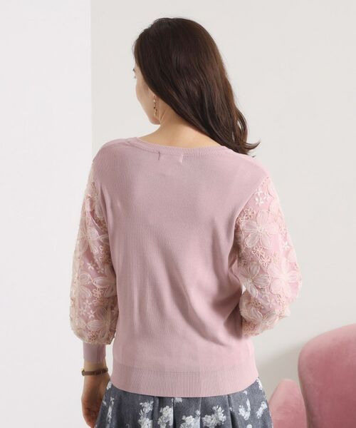 ITS'DEMO / イッツデモ ニット・セーター | 【手洗い可】立体レース袖ニット | 詳細22