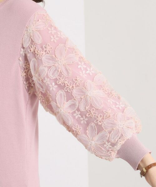 ITS'DEMO / イッツデモ ニット・セーター | 【手洗い可】立体レース袖ニット | 詳細24