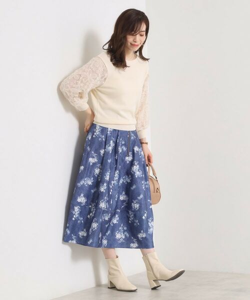 ITS'DEMO / イッツデモ ニット・セーター | 【手洗い可】立体レース袖ニット | 詳細6