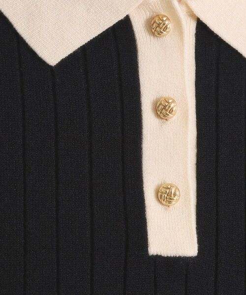 ITS'DEMO / イッツデモ ニット・セーター | 【手洗い可】配色ポロ襟リブニット | 詳細10