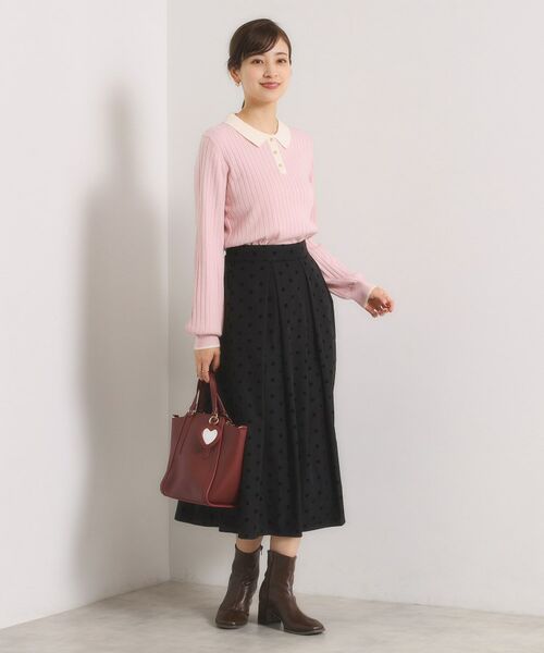 ITS'DEMO / イッツデモ ニット・セーター | 【手洗い可】配色ポロ襟リブニット | 詳細17