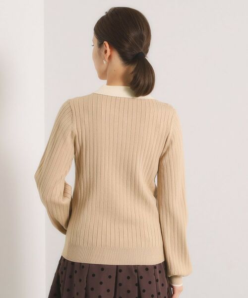 ITS'DEMO / イッツデモ ニット・セーター | 【手洗い可】配色ポロ襟リブニット | 詳細21