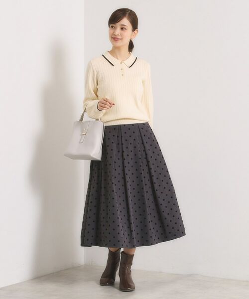 ITS'DEMO / イッツデモ ニット・セーター | 【手洗い可】配色ポロ襟リブニット | 詳細5