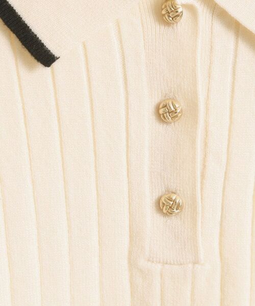 ITS'DEMO / イッツデモ ニット・セーター | 【手洗い可】配色ポロ襟リブニット | 詳細6