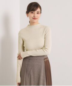 ITS'DEMO / イッツデモ ニット・セーター | 【手洗い可】ラメリブボトルネックニット