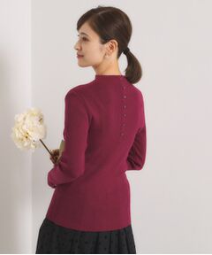 ITS'DEMO / イッツデモ ニット・セーター | 【手洗い可】ラメリブボトルネックニット