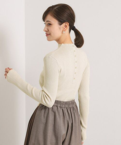 ITS'DEMO / イッツデモ ニット・セーター | 【手洗い可】ラメリブボトルネックニット | 詳細1