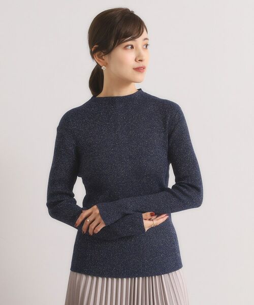 ITS'DEMO / イッツデモ ニット・セーター | 【手洗い可】ラメリブボトルネックニット | 詳細17