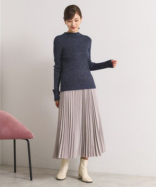 ITS'DEMO / イッツデモ ニット・セーター | 【手洗い可】ラメリブボトルネックニット | 詳細18