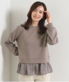 ITS'DEMO / イッツデモ カットソー | 【洗濯機OK】異素材コンビプルオーバー