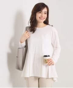 ITS'DEMO / イッツデモ カットソー | 【洗濯機OK】布帛コンビ天竺トップス