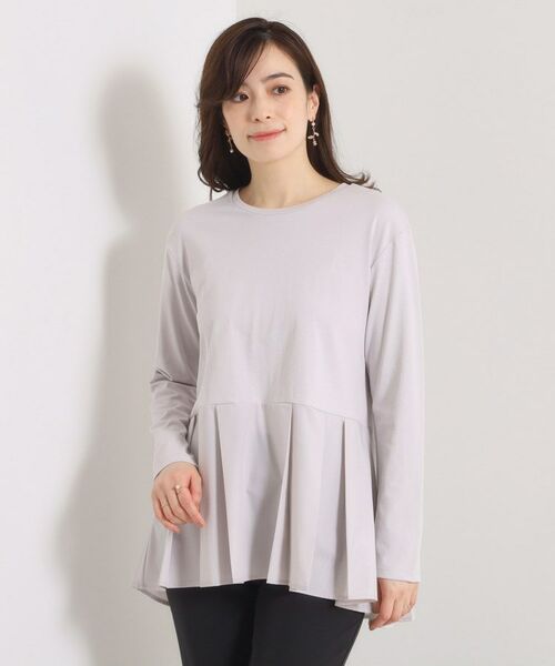 ITS'DEMO / イッツデモ カットソー | 【洗濯機OK】布帛コンビ天竺トップス | 詳細13