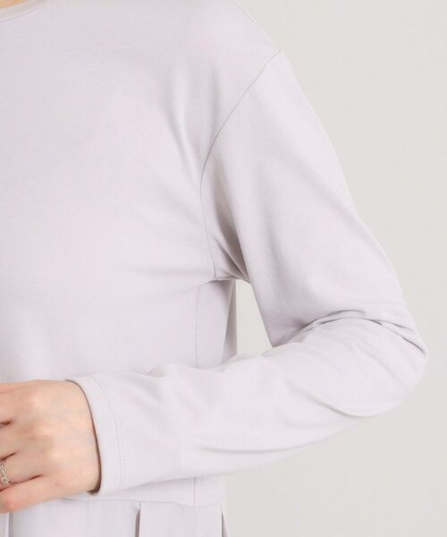 ITS'DEMO / イッツデモ カットソー | 【洗濯機OK】布帛コンビ天竺トップス | 詳細17