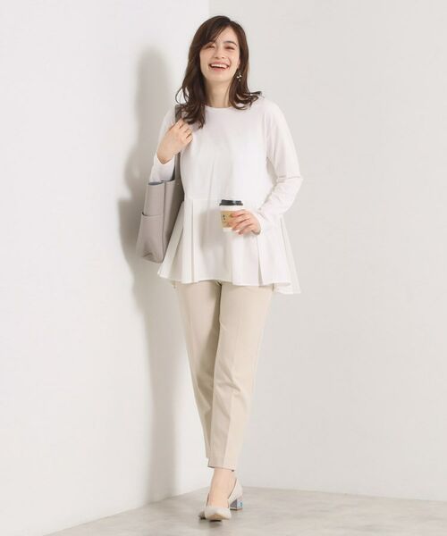 ITS'DEMO / イッツデモ カットソー | 【洗濯機OK】布帛コンビ天竺トップス | 詳細2