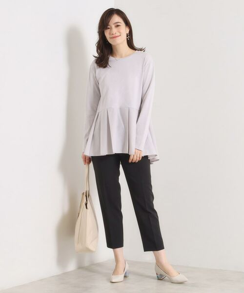 ITS'DEMO / イッツデモ カットソー | 【洗濯機OK】布帛コンビ天竺トップス | 詳細6