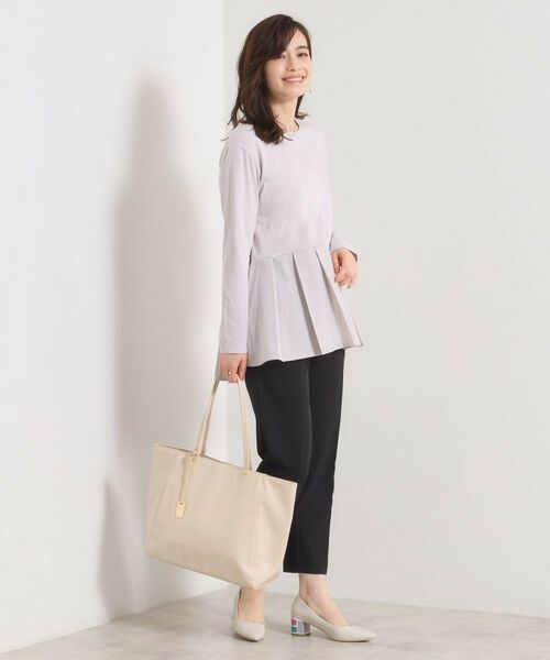 ITS'DEMO / イッツデモ カットソー | 【洗濯機OK】布帛コンビ天竺トップス | 詳細7