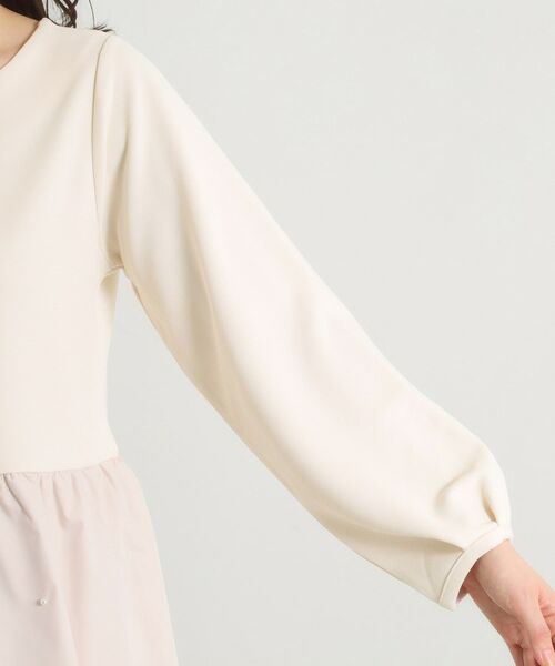 ITS'DEMO / イッツデモ カットソー | 【手洗い可】異素材切替リップルプルオーバー | 詳細18