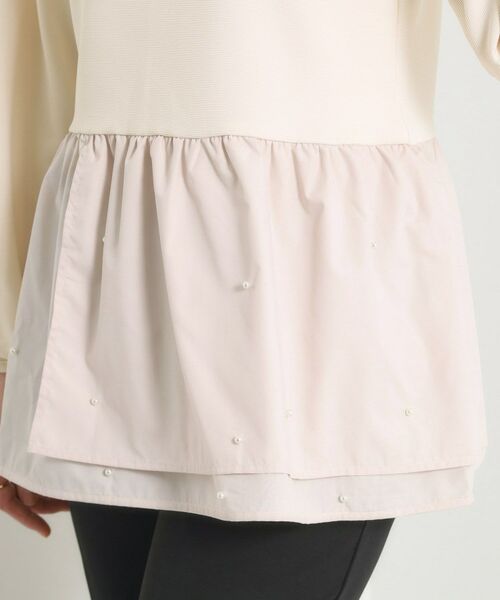 ITS'DEMO / イッツデモ カットソー | 【手洗い可】異素材切替リップルプルオーバー | 詳細19