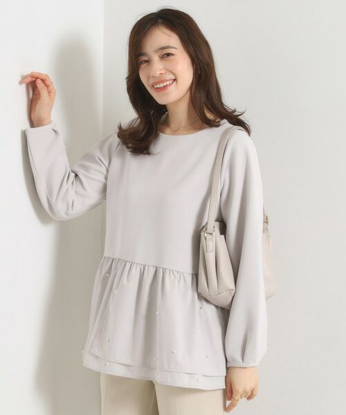 ITS'DEMO / イッツデモ カットソー | 【手洗い可】異素材切替リップルプルオーバー | 詳細2