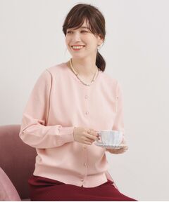 ITS'DEMO / イッツデモ カーディガン・ボレロ | 【縮みに強い／洗濯機OK】クルーニットカーディガン