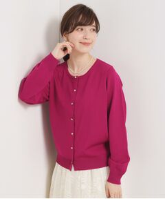ITS'DEMO / イッツデモ カーディガン・ボレロ | 【縮みに強い／洗濯機OK】クルーニットカーディガン