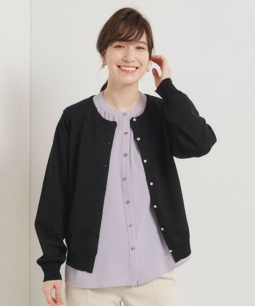 ITS'DEMO / イッツデモ カーディガン・ボレロ | 【縮みに強い／洗濯機OK】クルーニットカーディガン | 詳細12