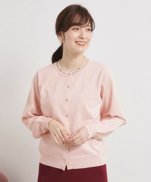 ITS'DEMO / イッツデモ カーディガン・ボレロ | 【縮みに強い／洗濯機OK】クルーニットカーディガン | 詳細16