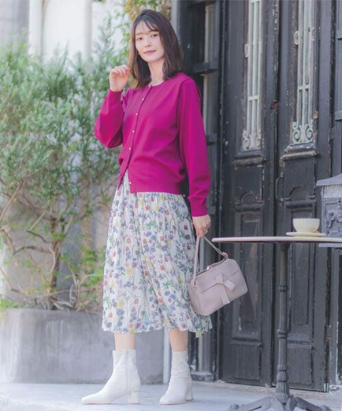 ITS'DEMO / イッツデモ カーディガン・ボレロ | 【縮みに強い／洗濯機OK】クルーニットカーディガン | 詳細2